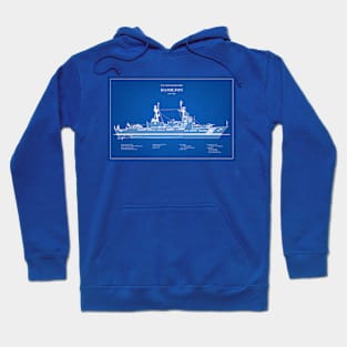 Hamilton whec-715 United States Coast Guard Cutter - ABD Hoodie